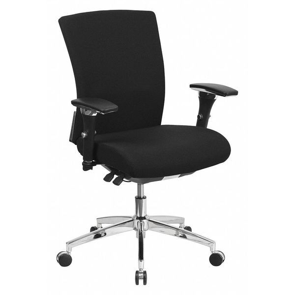 Flash Furniture Hercules Office Chair, Black Seat, Gray Back, 27 in W 25" L 41-3/4" H, Fabric Seat - GO-WY-85-6-GG