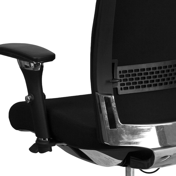 Flash Furniture Hercules Office Chair, Black Seat, Gray Back, 27 in W 25" L 41-3/4" H, Fabric Seat - GO-WY-85-6-GG