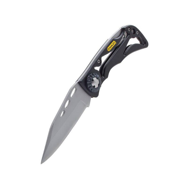 Stanley 7-1/4 in. Skeleton Folding Pocket Knife and Compact Fixed Blade Folding Utility Knife - STHT10253W424​​