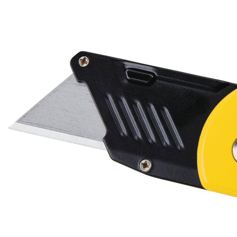 Stanley 7-1/4 in. Skeleton Folding Pocket Knife and Compact Fixed Blade Folding Utility Knife - STHT10253W424​​