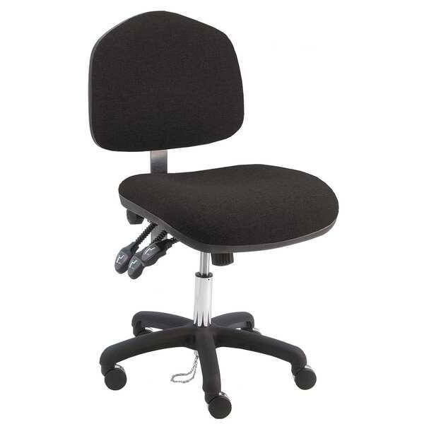 Benchpro Ergonomic Chair Ergonomic Chair, 17" to 22" Height, Fabric, Black - WNS-DFB-TLC-WW-BLACK