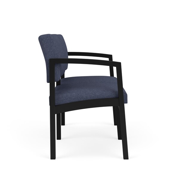Lesro Denim (Blue) Seat, 2 Seat Sofa, 43.5 W 24.5 L 32 H, Linette Vinyl Seat, Lenox Steel Series - LS2101