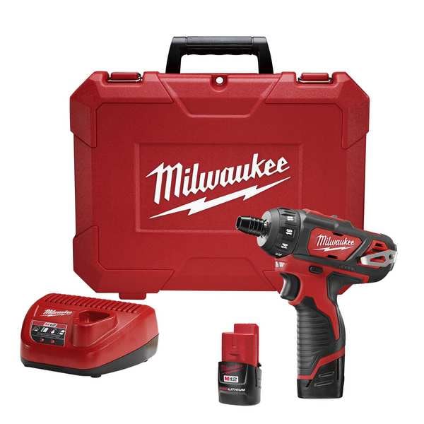 Milwaukee Tool M12 FUEL 1/4” Hex 2-Speed Screwdriver Kit - 2406-22