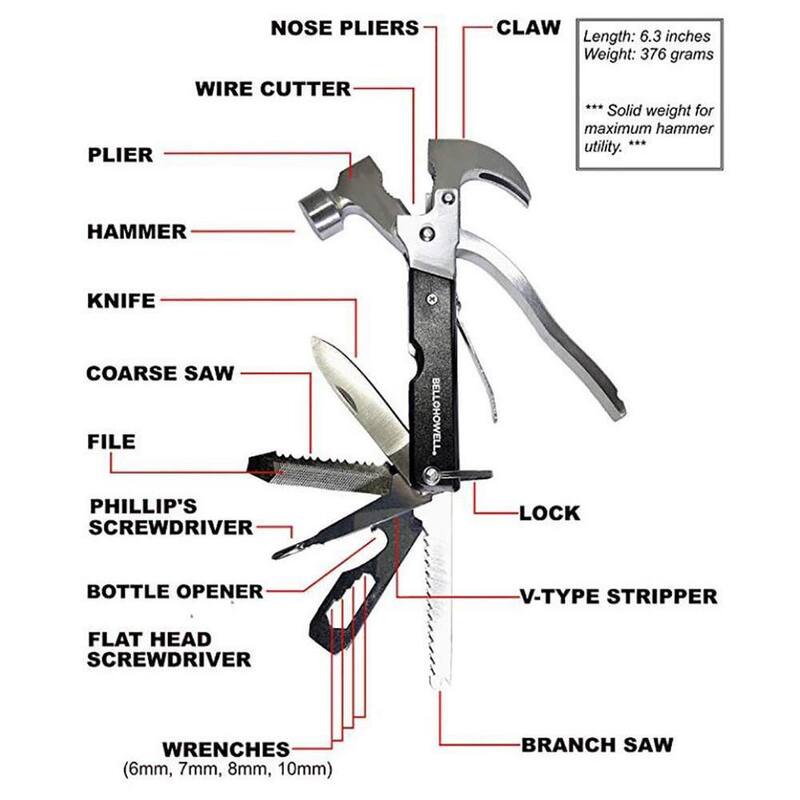 Bell + Howell Tac Tool 18-in-1 Stainless Steel Multi-Tool - 1976