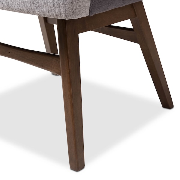 Baxton Studio Monte Mid-Century Modern Two-Tone Grey Armchair, PK2 - 134-7176