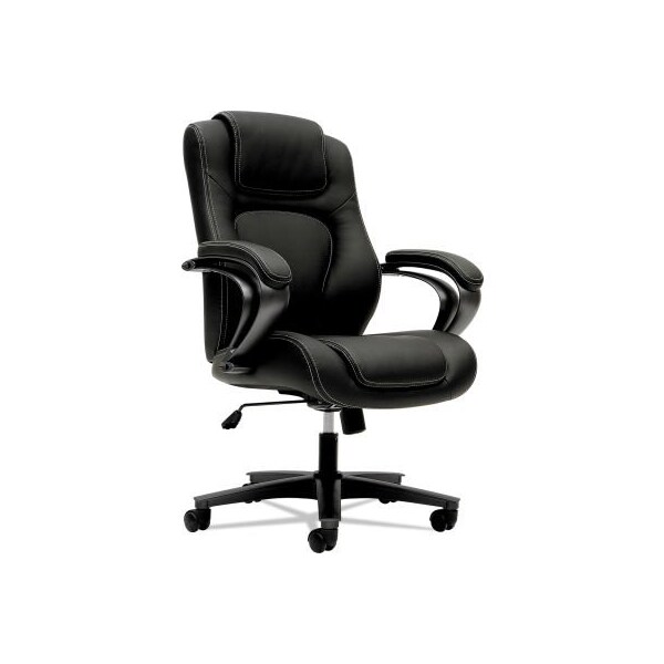 Hon HON VL402 Series Executive High-Back Chair, 250 Lbs. Cap., Blk Seat, Iron Gray Frame, Vinyl - HVL402.EN11