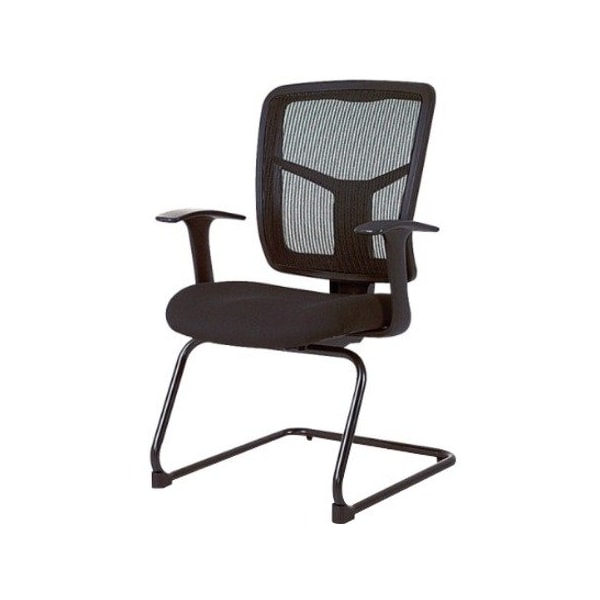 Lorell ErgoMesh Guest Chair, 27 in W 27.8" L 41" H, Adjustable, Mesh Seat - LLR86202