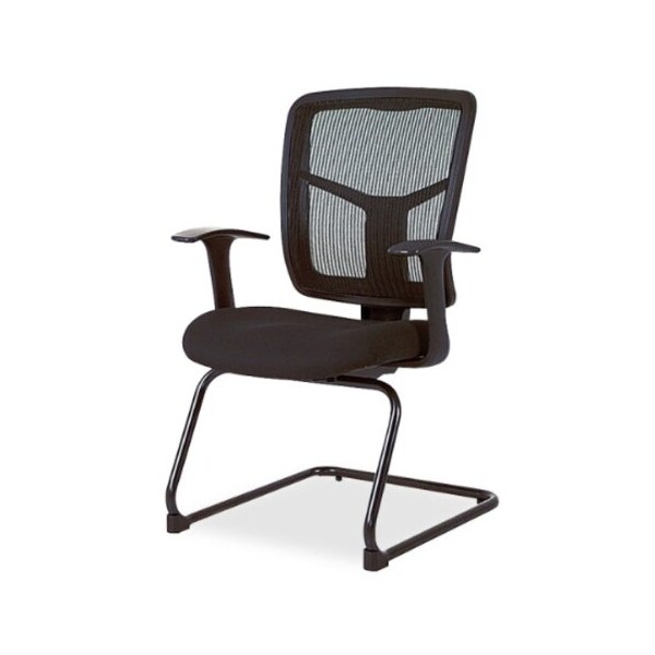 Lorell ErgoMesh Guest Chair, 27 in W 27.8" L 41" H, Adjustable, Mesh Seat - LLR86202