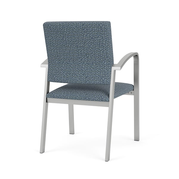 Lesro Newport Guest Chair Metal Frame, Silver, RF Serene Upholstery - NP1101
