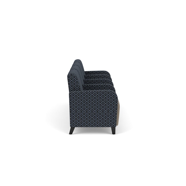Lesro Siena 4 Seat Tandem Seating, Black, RS NightSky Back, MD Farro Seat, RS NightSky Panels - SN4103