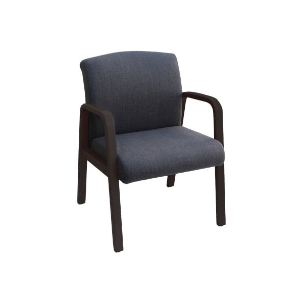 Lorell Lorell Flannel Fabric Guest Chair - Gray - LLR68559