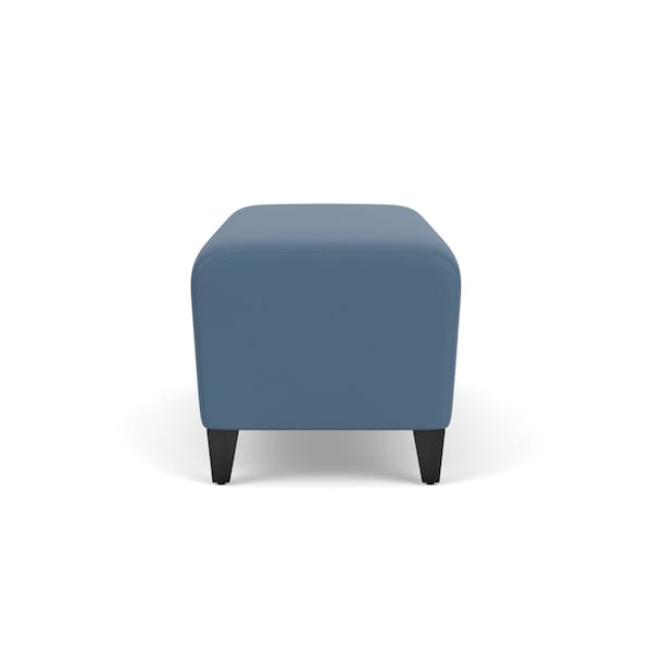 Lesro Siena Lounge Reception Loveseat Bench, Black, MD Titan Upholstery - SN6001