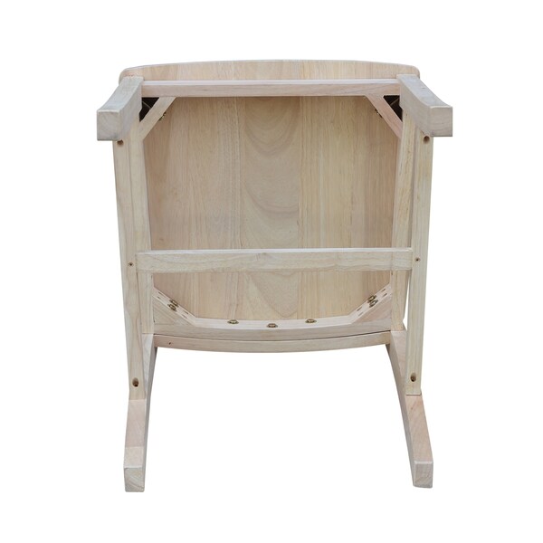 International Concepts Set of 2 Steambent Mission Chairs, Unfinished - C-34P