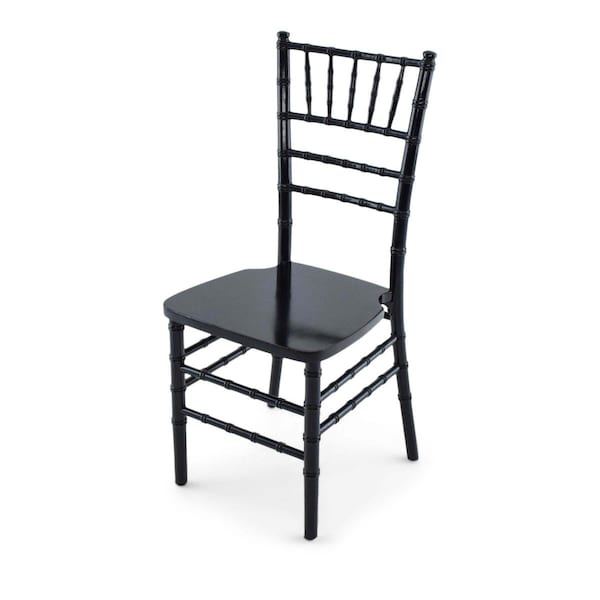 Atlas Commercial Products Wood Chiavari Chair, Black - WCC4BK