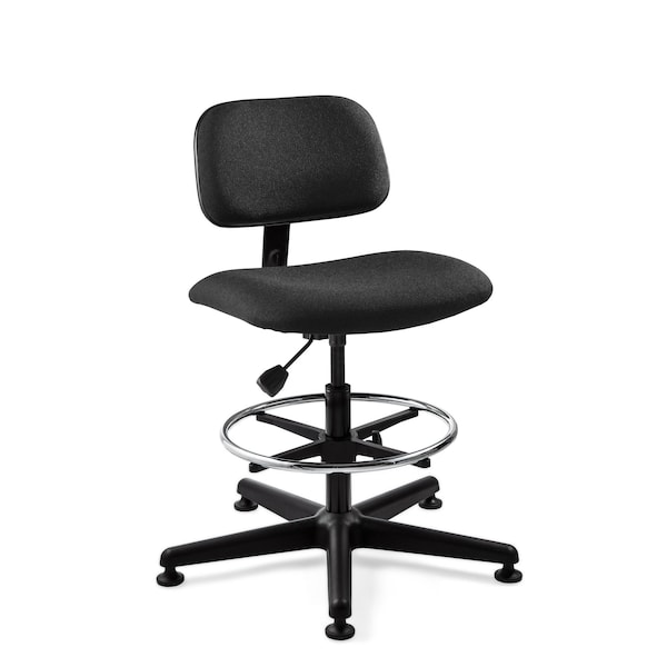 Bevco Westmound Tall Height Black Fabric Chair wSmall Production Back - 4500-BKF