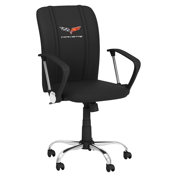 Dreamseat Curve Task Chair with Corvette C6 logo - XZOCCURVE-PSGMC61035