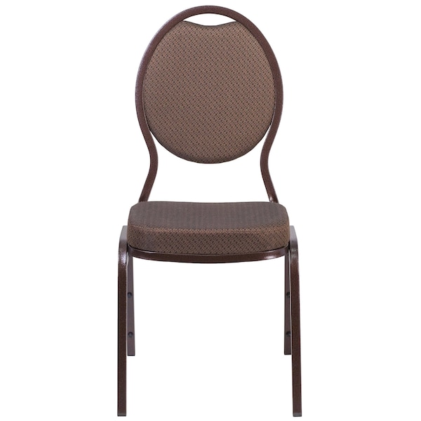 Flash Furniture Brown Fabric Banquet Chair - 4-FD-C04-COPPER-008-T-02-GG