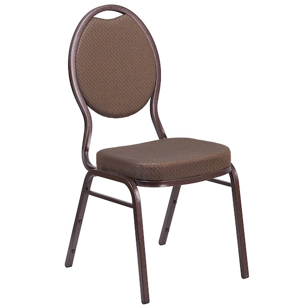Flash Furniture Brown Fabric Banquet Chair - 4-FD-C04-COPPER-008-T-02-GG