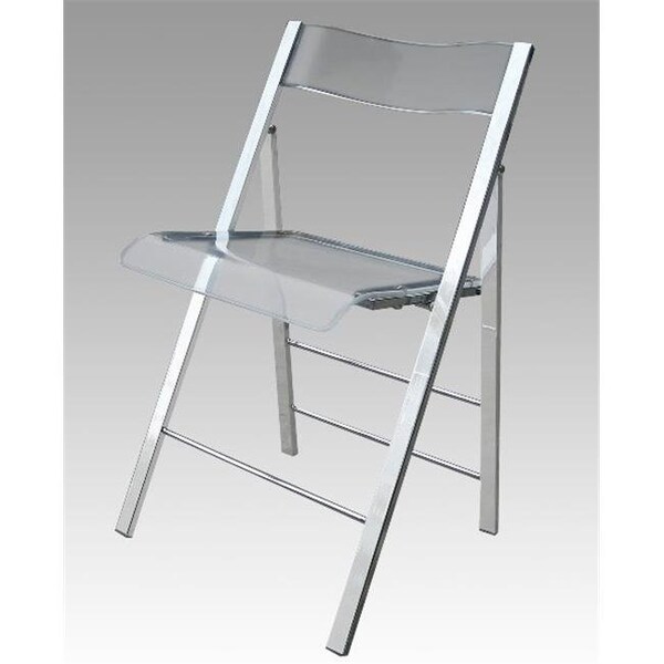 Alston Quality Alston Quality 1530-Clear New Lucite Folding Chair Frame - 1530/CLEAR
