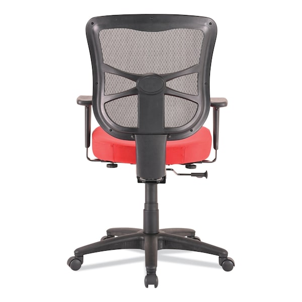Alera Elusion Series Mesh Mid-Back Swivel/Tilt Chair, Supports Up to 275 lb, 17.9"-21.8" Seat Height, Red - ALEEL42BME30B