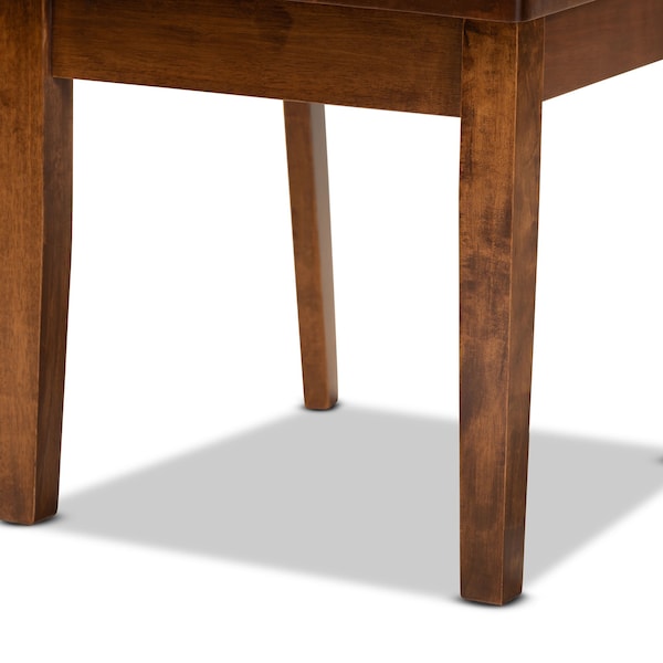 Baxton Studio Caron Modern and Contemporary Transitional Walnut Brown Finished Wood 2-Piece Dining Chair Set - 180-11431-ZORO
