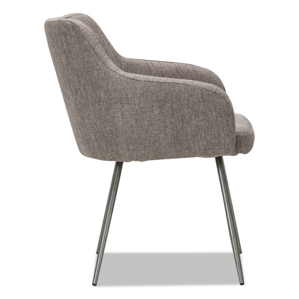 Alera Captain Guest Chair, Gray Tweed - ALECS4351