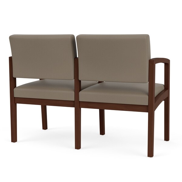 Lesro Lenox 2 Seat Tandem Seating W/ Arm, 44 in W 26 in L 31.5 in H - LW2103