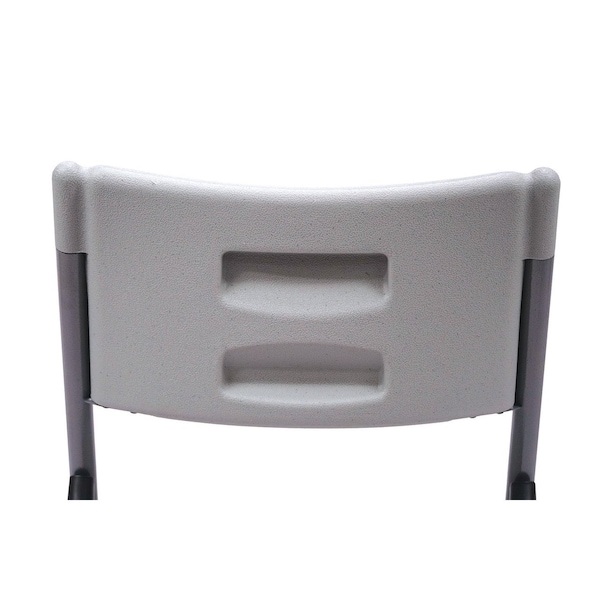 Officesource Blow Molded Folding Chairs Plastic Blow-Molded Folding Chair, 4PK - OSGS4904GR