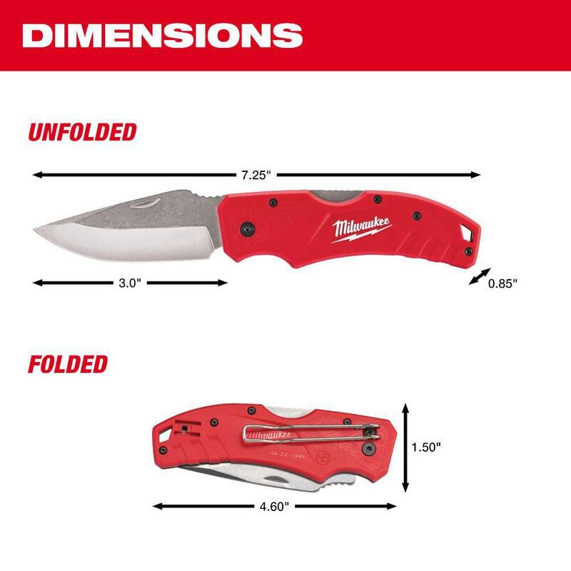 Milwaukee 3 in. Lockback Pocket Knife - 48-22-1940