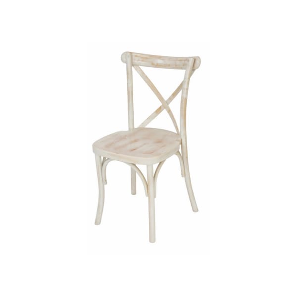 Atlas Commercial Products Cross Back X-Back Chair, Limewash - XBC4LW