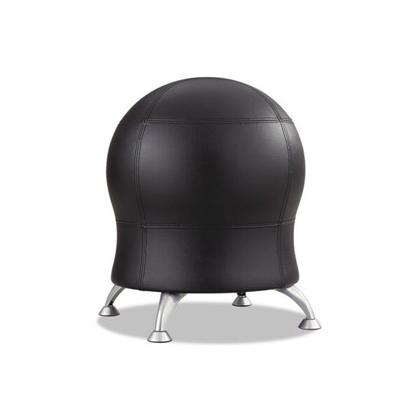 Safco Safco, ZENERGY BALL CHAIR, BLACK SEAT/BLACK BACK, SILVER BASE - 4751BV