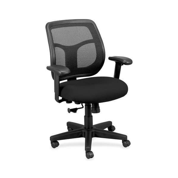 Eurotech - The Raynor Group Mid-back Chair, Mesh, 26inx19.3inx35-38-1/2in, Onyx/Black - EUTMT940076