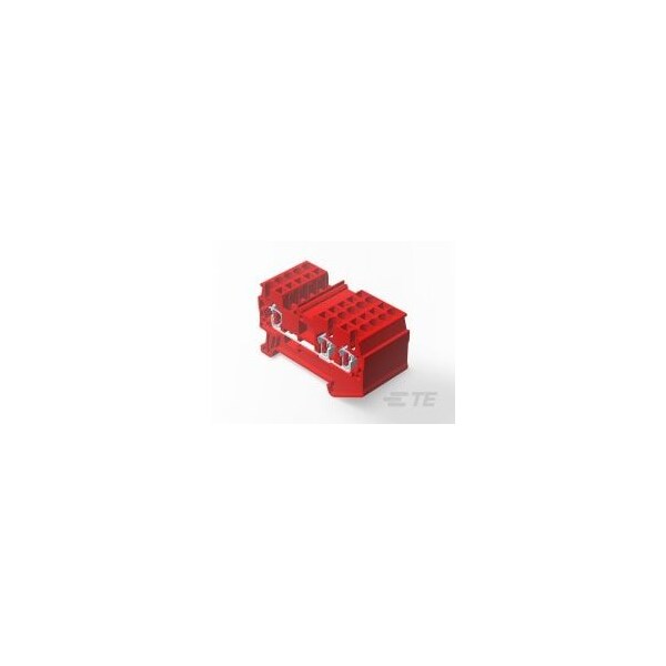 Te Connectivity 2.5 Mm 2 Wire 1 In 2 Out Spring Clamp Type Terminal Block - 2271556-4