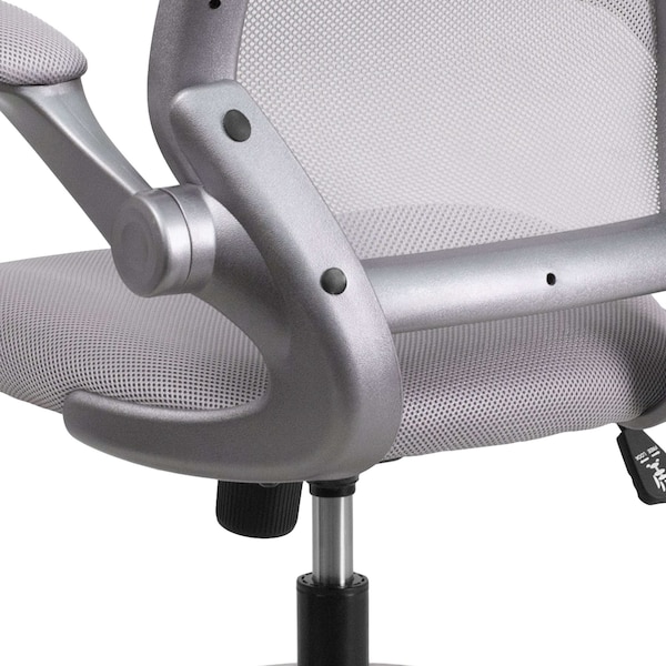 Flash Furniture Mesh Contemporary Chair, 17" to 21", Adjustable Arms, Gray - BL-ZP-8805-GY-GG