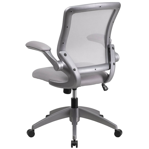 Flash Furniture Mesh Contemporary Chair, 17" to 21", Adjustable Arms, Gray - BL-ZP-8805-GY-GG