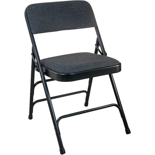 Flash Furniture 2PK Black Padded Metal Folding Chair-1" Thick Seat, 2PK - DPI903F-BLKBLK-2