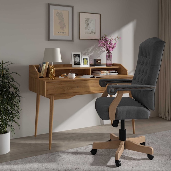 Flash Furniture Gray Classic Executive Office Chair - 802-GR-GG