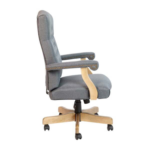 Flash Furniture Gray Classic Executive Office Chair - 802-GR-GG