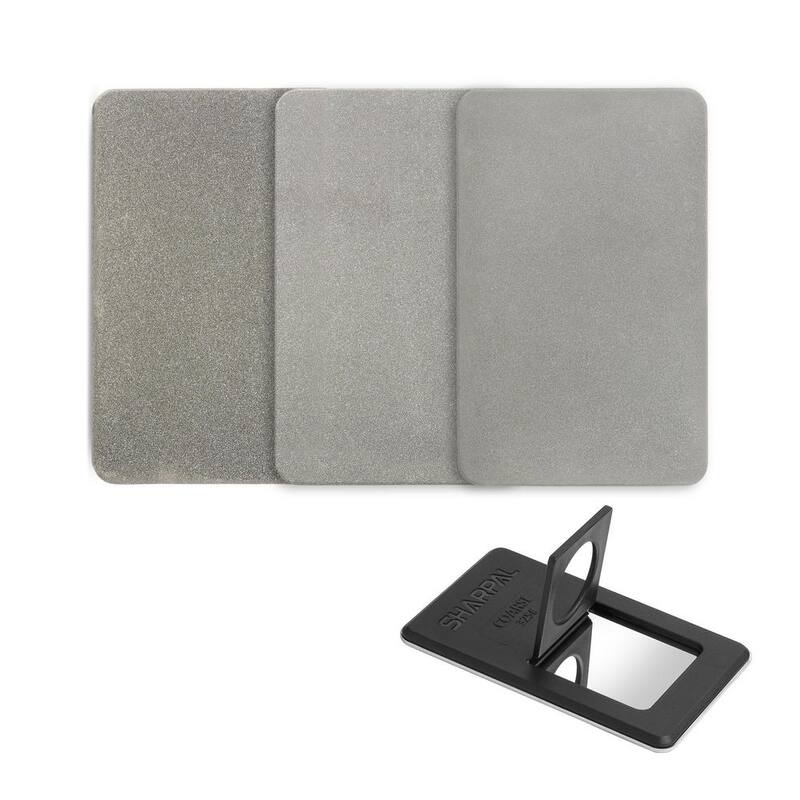 Sharpal Credit Card Size Diamond Sharpening Stone Knife Sharpener Kit Home & Garden Tool Sharpener 3-Pack:Coarse/Fine/Extra Fine - 116N