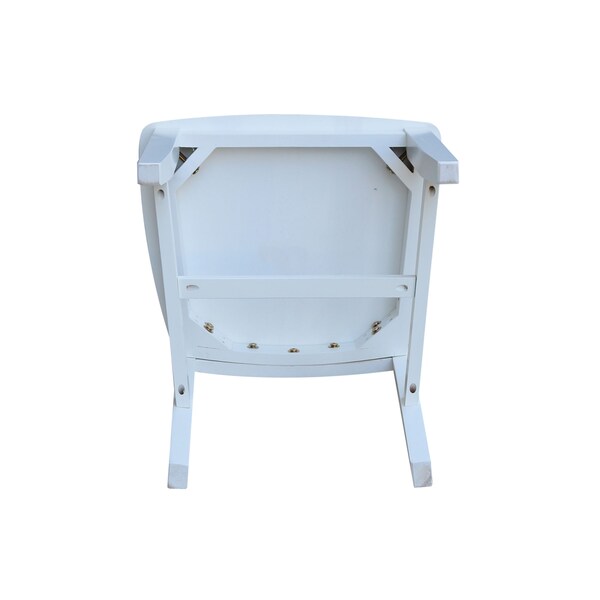 International Concepts Set of 2 Cafe Chairs, White - C08-61P