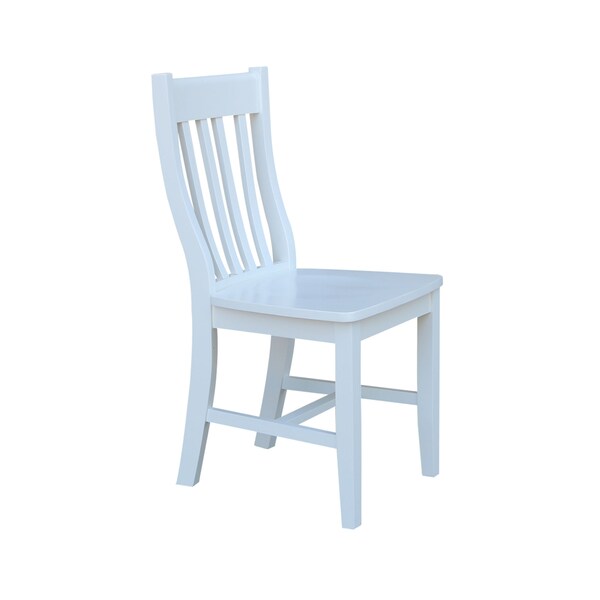 International Concepts Set of 2 Cafe Chairs, White - C08-61P