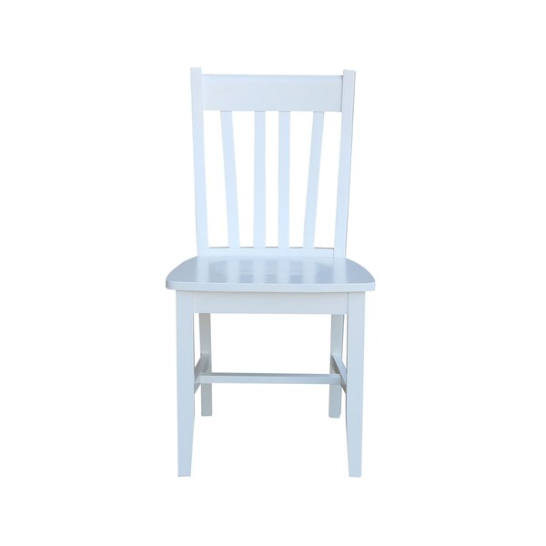 International Concepts Set of 2 Cafe Chairs, White - C08-61P