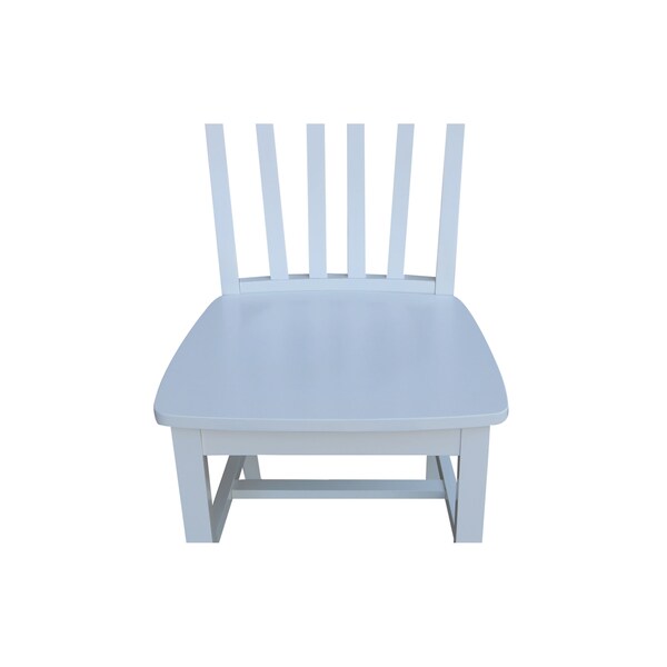 International Concepts Set of 2 Cafe Chairs, White - C08-61P