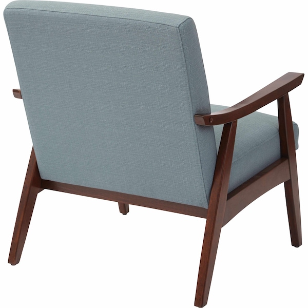 Ave 6 Collection: Davis Arm Chair, Wood Back, 26-1/2 in W 28-1/2" L 32-1/4" H, Fixed Arms, Fabric Seat - DVS51-K21