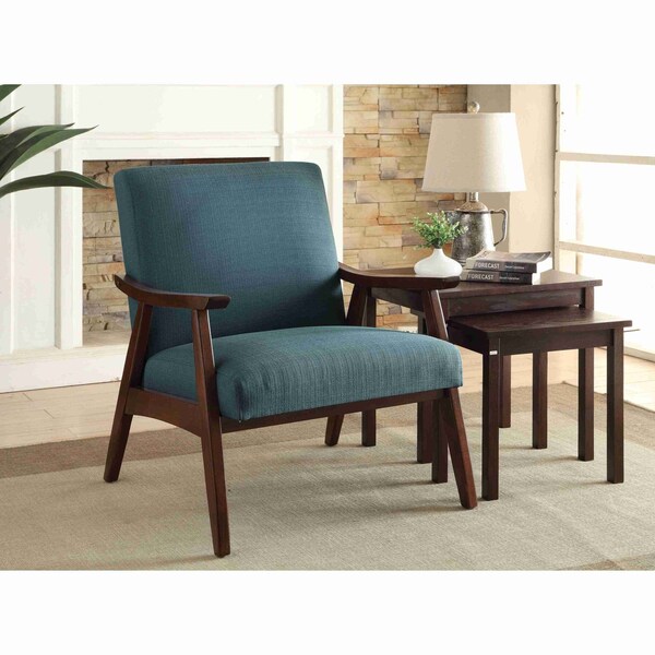 Ave 6 Collection: Davis Arm Chair, Wood Back, 26-1/2 in W 28-1/2" L 32-1/4" H, Fixed Arms, Fabric Seat - DVS51-K21