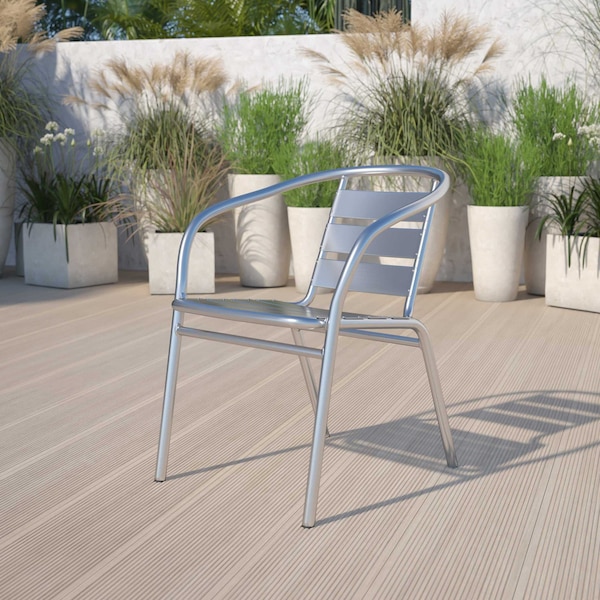 Flash Furniture 4Pack Heavy Duty Commercial Restaurant Stack Chair - 4-TLH-1-GG