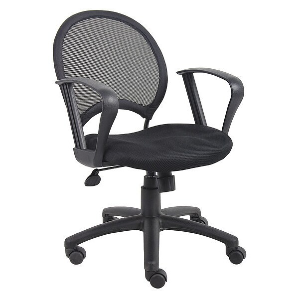 Boss Chair, 25 in W 25" L 38-1/2" H, Loop, Mesh Seat - B6217