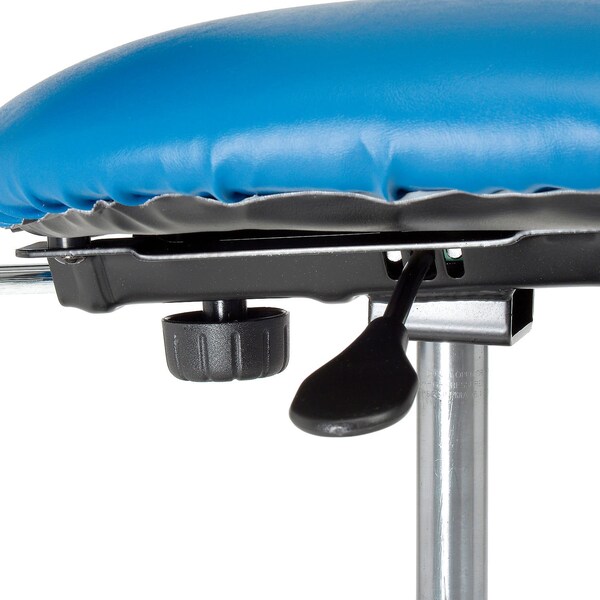 Global Industrial ESD Chair, Vinyl, Royal Blue, Armless, Mid Back - 695536BL