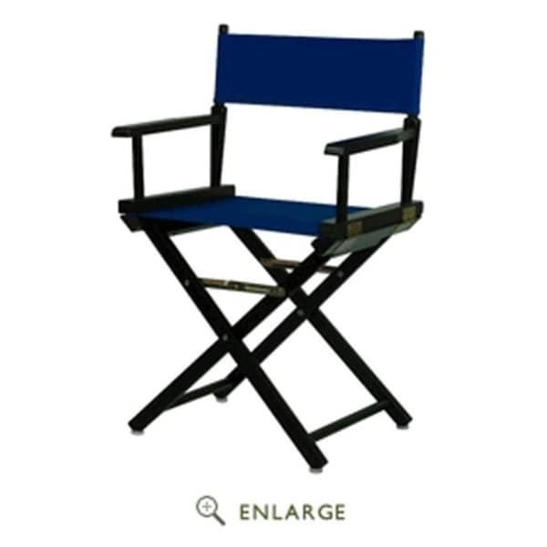 Casual Home Casual Home 200-02-021-13 18 in. Directors Chair Black Frame with Royal Blue Canvas - 200-02/021-13