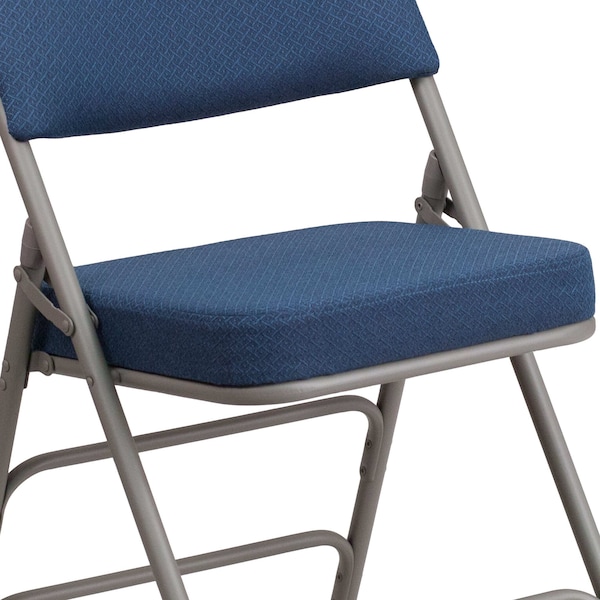 Flash Furniture Navy Fabric Folding Chair, PK2 - 2-AW-MC320AF-NVY-GG